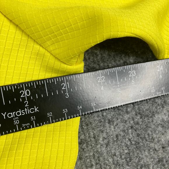 De Marchi Full Zip Cycling Jacket Men's M Yellow Lightweight Performance - Picture 6 of 12